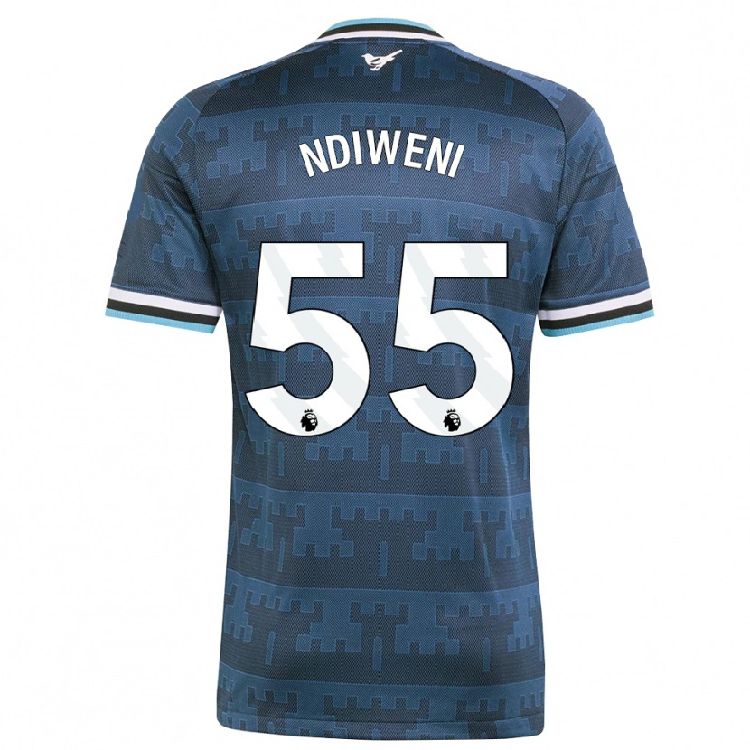 Danxen Hombre Camiseta Michael Ndiweni #55 Amarillo Negro Azul 2ª Equipación 2026/27 La Camisa