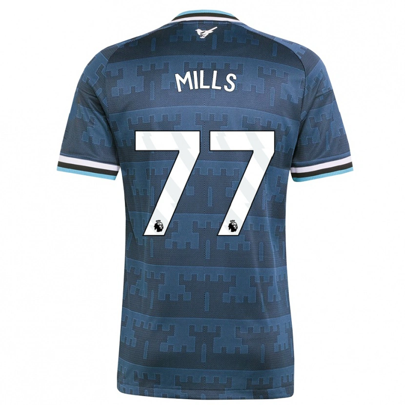 Danxen Hombre Camiseta Michael Mills #77 Amarillo Negro Azul 2ª Equipación 2026/27 La Camisa