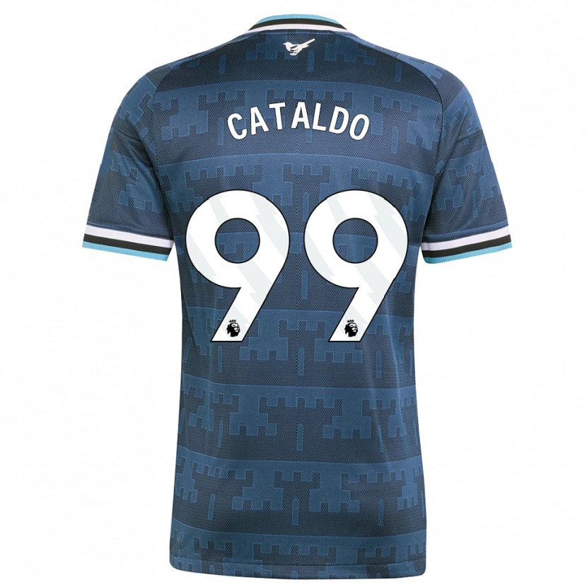 Danxen Hombre Camiseta Lia Cataldo #99 Amarillo Negro Azul 2ª Equipación 2026/27 La Camisa