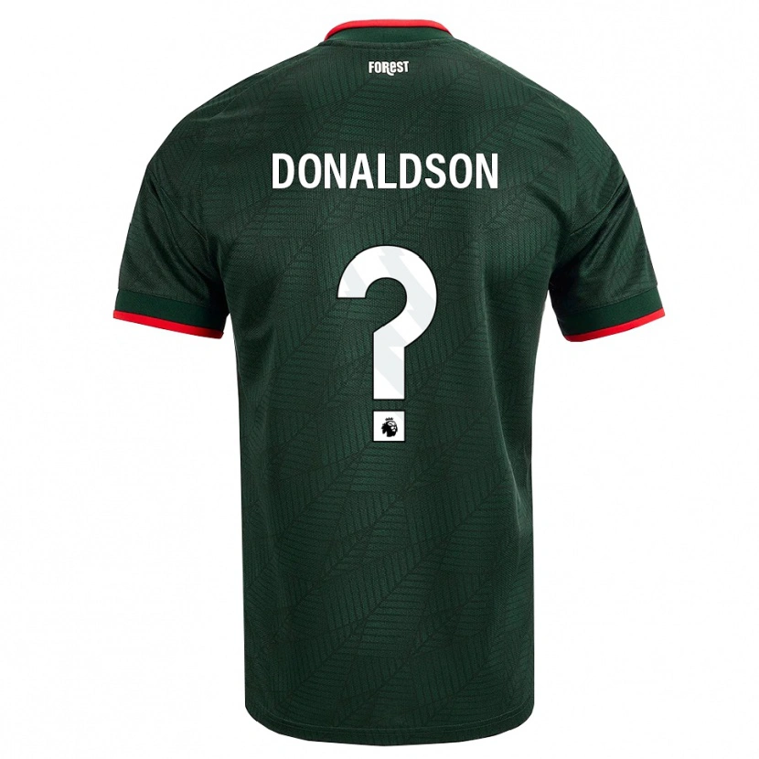 Danxen Hombre Camiseta Mason Donaldson #0 Verdeoscuro Rojo 2ª Equipación 2026/27 La Camisa