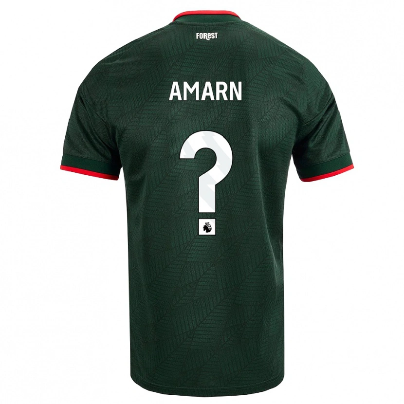 Danxen Hombre Camiseta Amarn Robinson #0 Verdeoscuro Rojo 2ª Equipación 2026/27 La Camisa