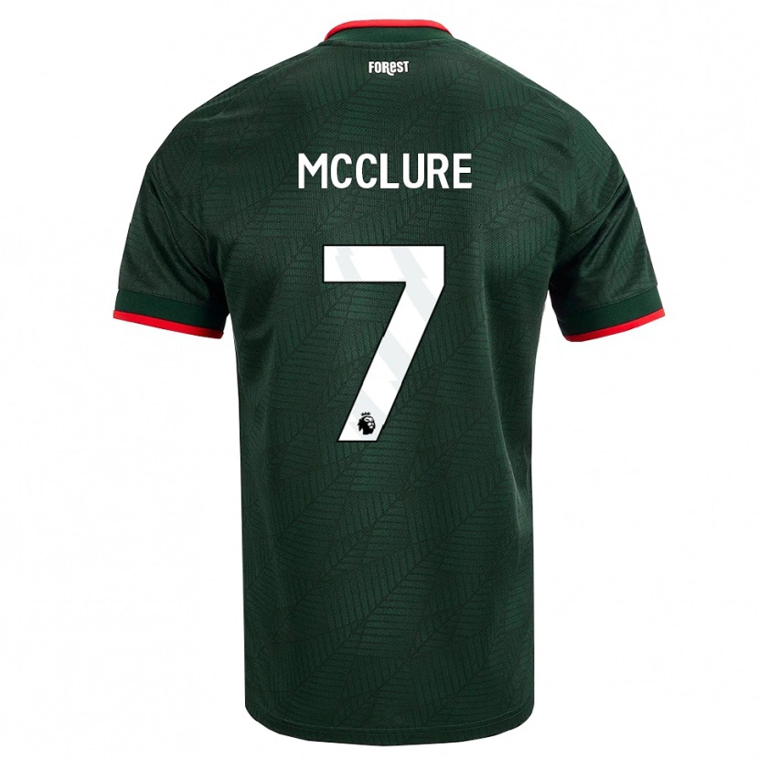 Danxen Hombre Camiseta Blaine Mcclure #7 Verdeoscuro Rojo 2ª Equipación 2026/27 La Camisa