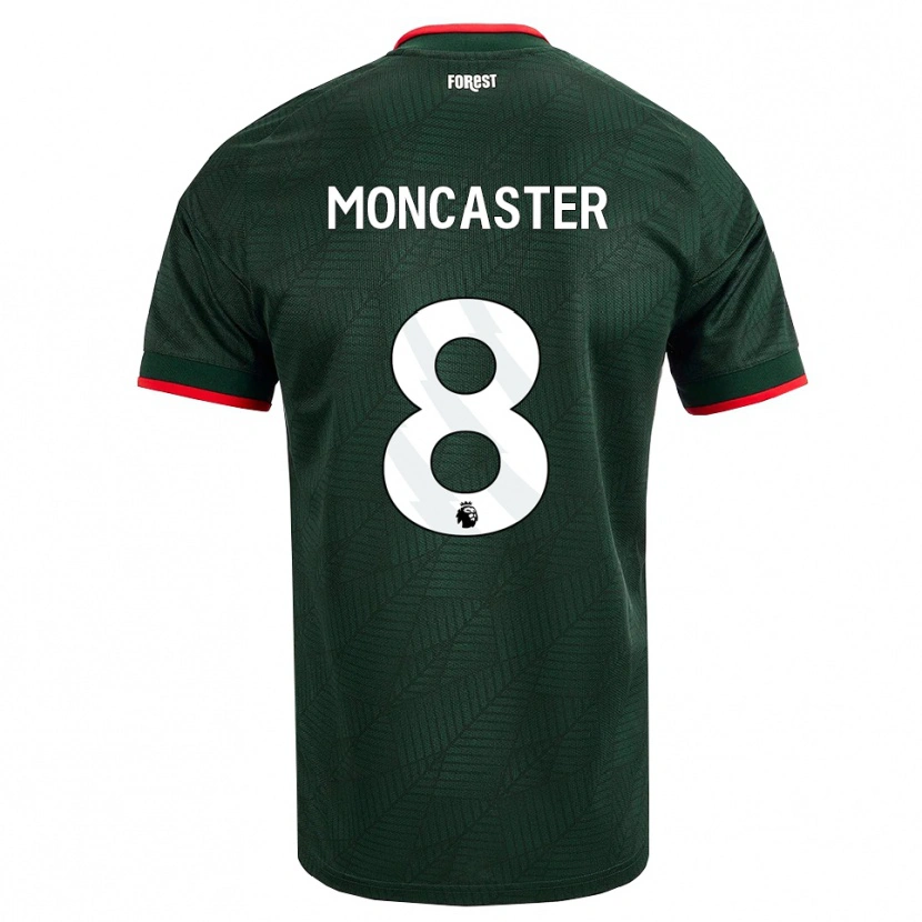 Danxen Hombre Camiseta Mai Moncaster #8 Verdeoscuro Rojo 2ª Equipación 2026/27 La Camisa