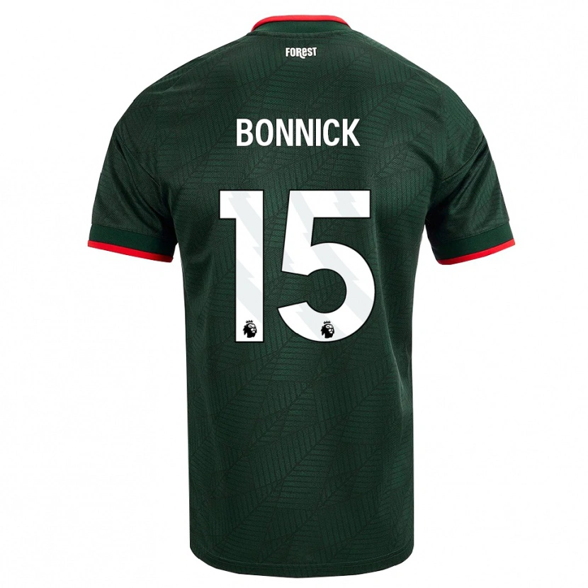 Danxen Hombre Camiseta Azae Bonnick #15 Verdeoscuro Rojo 2ª Equipación 2026/27 La Camisa