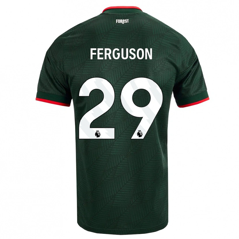 Danxen Hombre Camiseta Georgie Ferguson #29 Verdeoscuro Rojo 2ª Equipación 2026/27 La Camisa