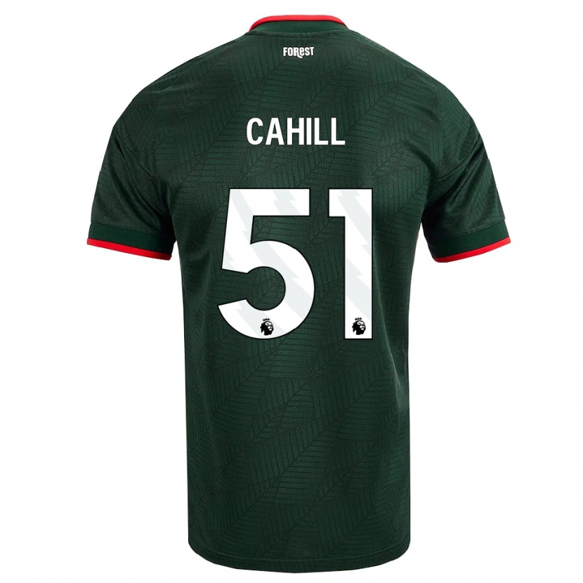 Danxen Hombre Camiseta Shae Cahill #51 Verdeoscuro Rojo 2ª Equipación 2026/27 La Camisa