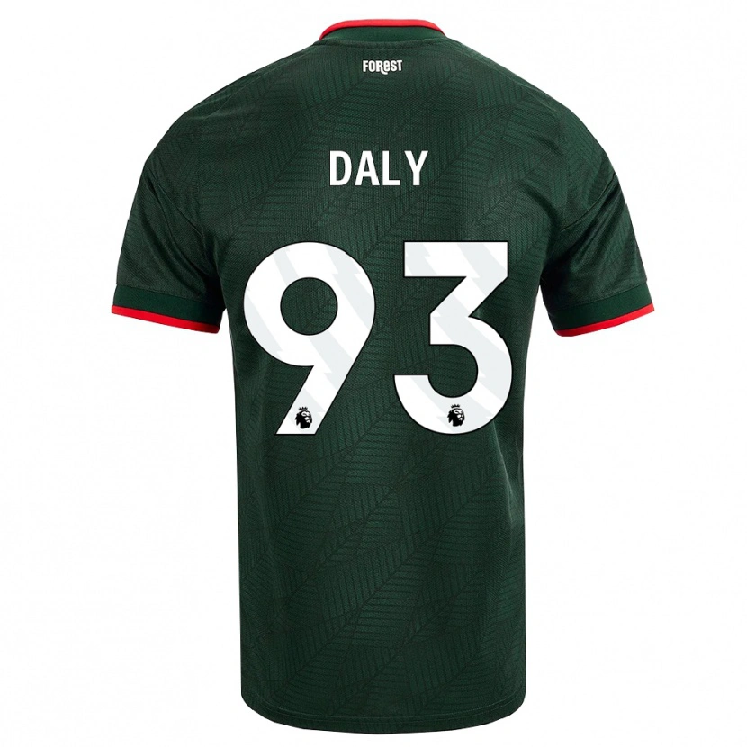 Danxen Hombre Camiseta Cormac Daly #93 Verdeoscuro Rojo 2ª Equipación 2026/27 La Camisa
