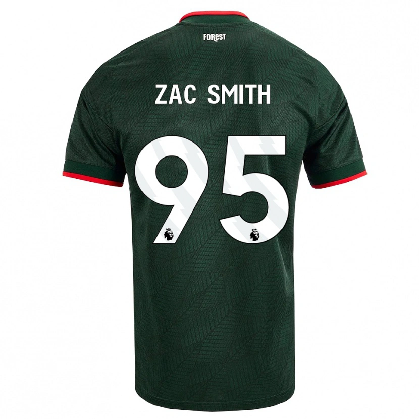 Danxen Hombre Camiseta Zac Smith #95 Verdeoscuro Rojo 2ª Equipación 2026/27 La Camisa