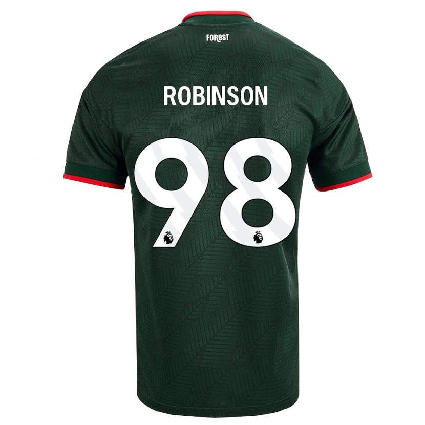 Danxen Hombre Camiseta Riko Robinson #98 Verdeoscuro Rojo 2ª Equipación 2026/27 La Camisa