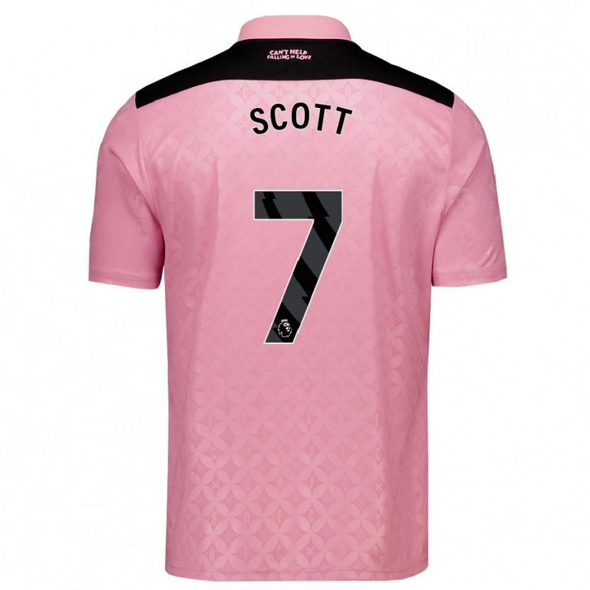 Danxen Hombre Camiseta Felix Scott #7 Rosaclaro Negro 2ª Equipación 2026/27 La Camisa