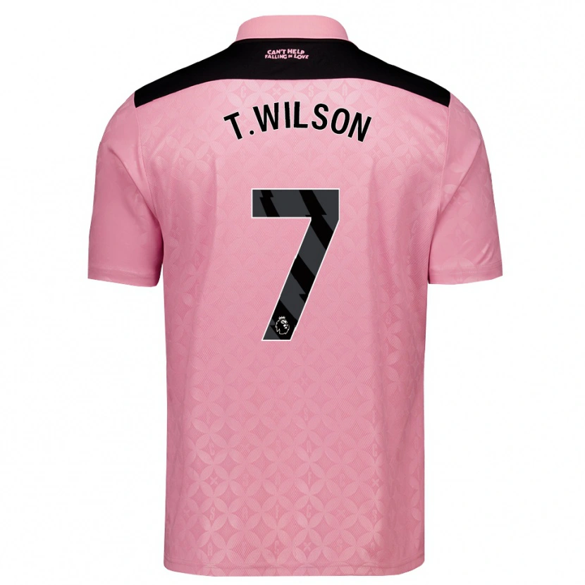 Danxen Hombre Camiseta Triziano Wilson #7 Rosaclaro Negro 2ª Equipación 2026/27 La Camisa