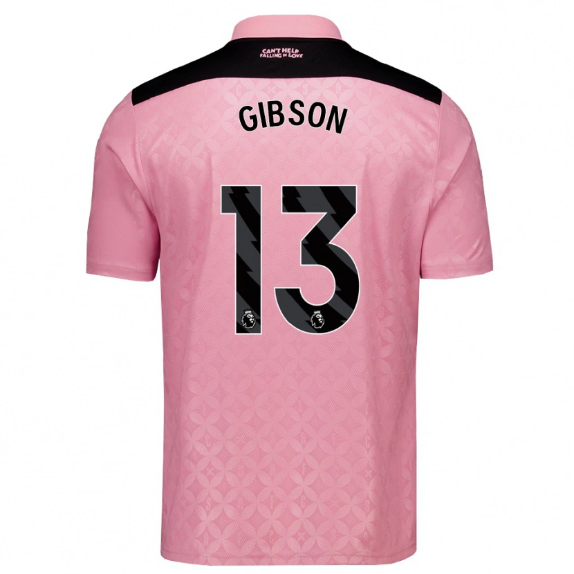 Danxen Hombre Camiseta Lewie Gibson #13 Rosaclaro Negro 2ª Equipación 2026/27 La Camisa
