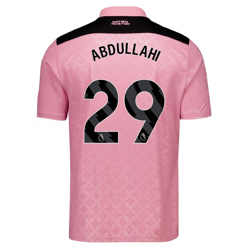 Danxen Hombre Camiseta Ahmed Abdullahi #29 Rosaclaro Negro 2ª Equipación 2026/27 La Camisa