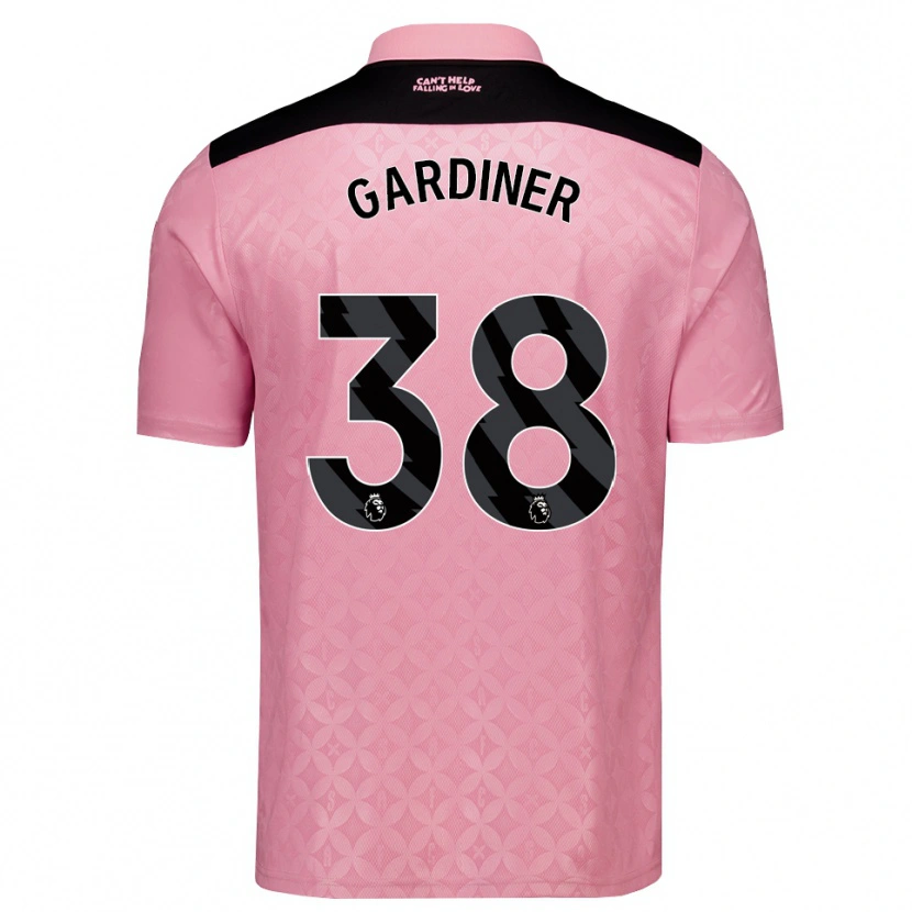 Danxen Hombre Camiseta Harry Gardiner #38 Rosaclaro Negro 2ª Equipación 2026/27 La Camisa