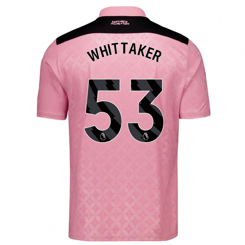 Danxen Hombre Camiseta Jack Whittaker #53 Rosaclaro Negro 2ª Equipación 2026/27 La Camisa