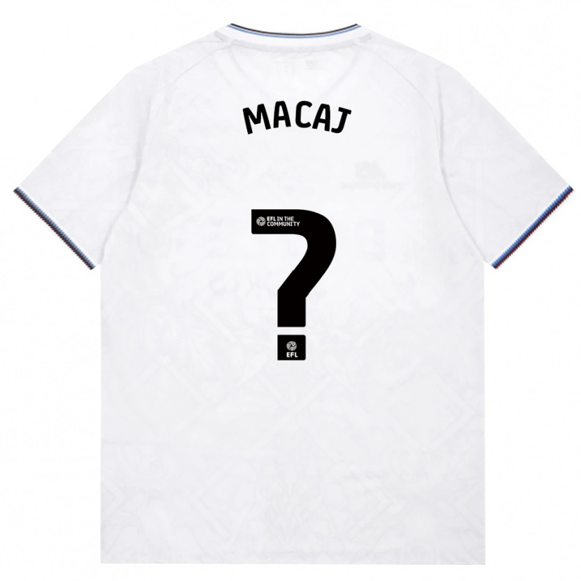 Danxen Hombre Camiseta Glenn Macaj #0 Borgoña Blanco 2ª Equipación 2026/27 La Camisa