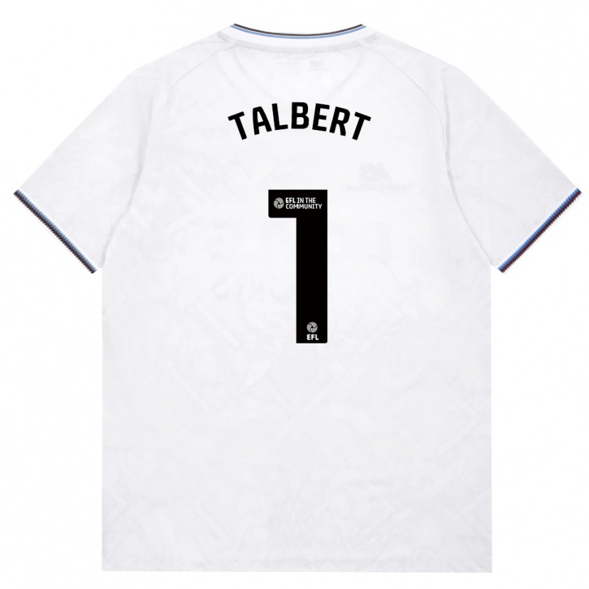 Danxen Hombre Camiseta Katelin Talbert #1 Borgoña Blanco 2ª Equipación 2026/27 La Camisa