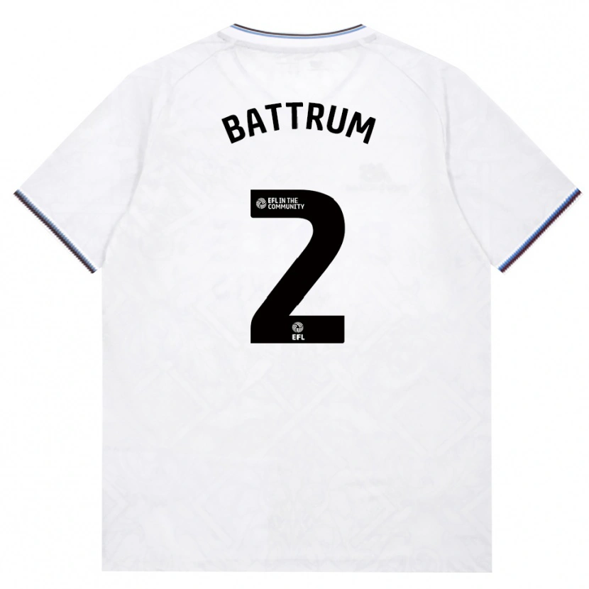 Danxen Hombre Camiseta Ryan Battrum #2 Borgoña Blanco 2ª Equipación 2026/27 La Camisa
