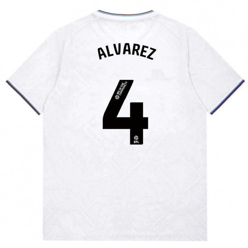 Danxen Hombre Camiseta Edson Álvarez #4 Borgoña Blanco 2ª Equipación 2026/27 La Camisa