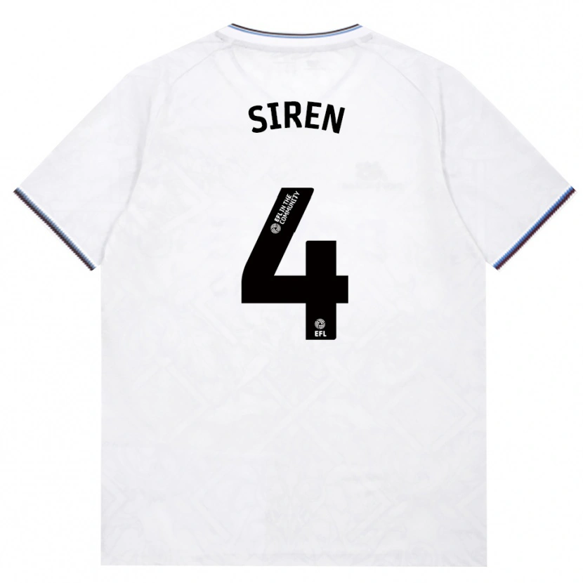 Danxen Hombre Camiseta Oona Siren #4 Borgoña Blanco 2ª Equipación 2026/27 La Camisa