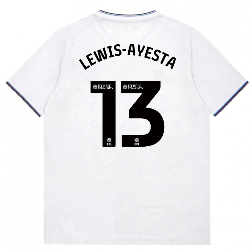 Danxen Hombre Camiseta Felix Lewis-Ayesta #13 Borgoña Blanco 2ª Equipación 2026/27 La Camisa