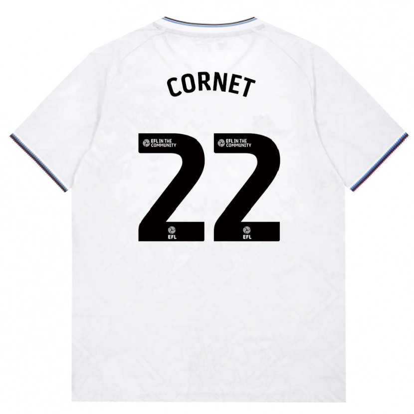 Danxen Hombre Camiseta Maxwel Cornet #22 Borgoña Blanco 2ª Equipación 2026/27 La Camisa