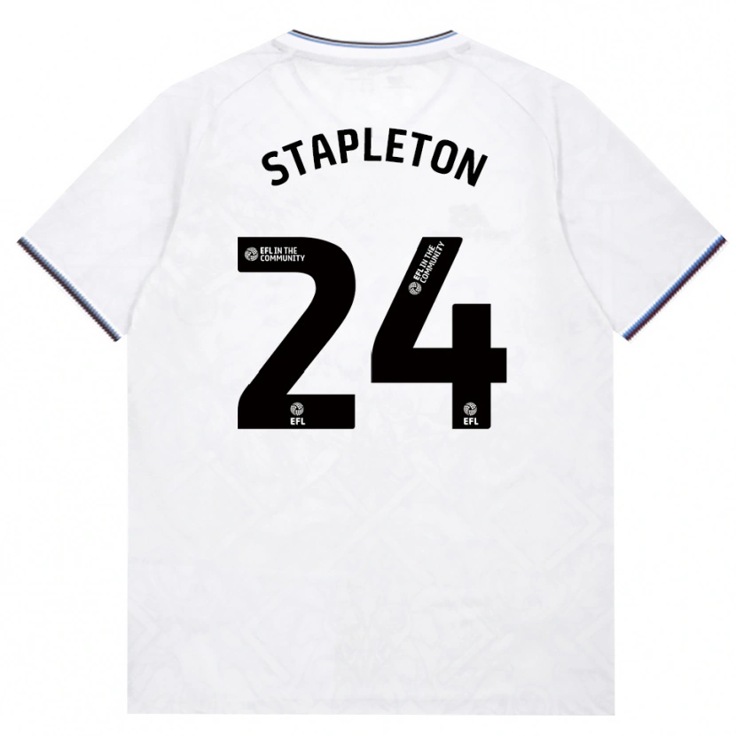 Danxen Hombre Camiseta Jessie Stapleton #24 Borgoña Blanco 2ª Equipación 2026/27 La Camisa