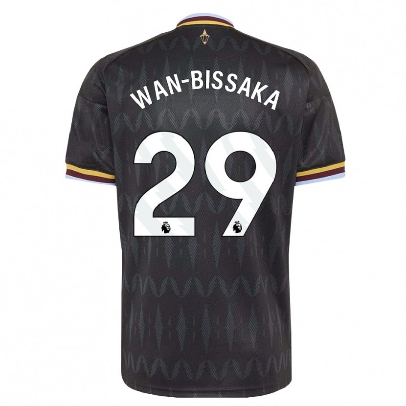 Danxen Hombre Camiseta Aaron Wan-Bissaka #29 Azulaciano Negro Amarillo 2ª Equipación 2026/27 La Camisa