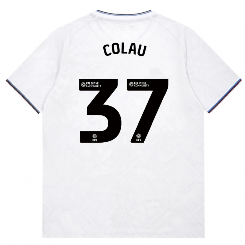 Danxen Hombre Camiseta Dimitri Colau #37 Borgoña Blanco 2ª Equipación 2026/27 La Camisa