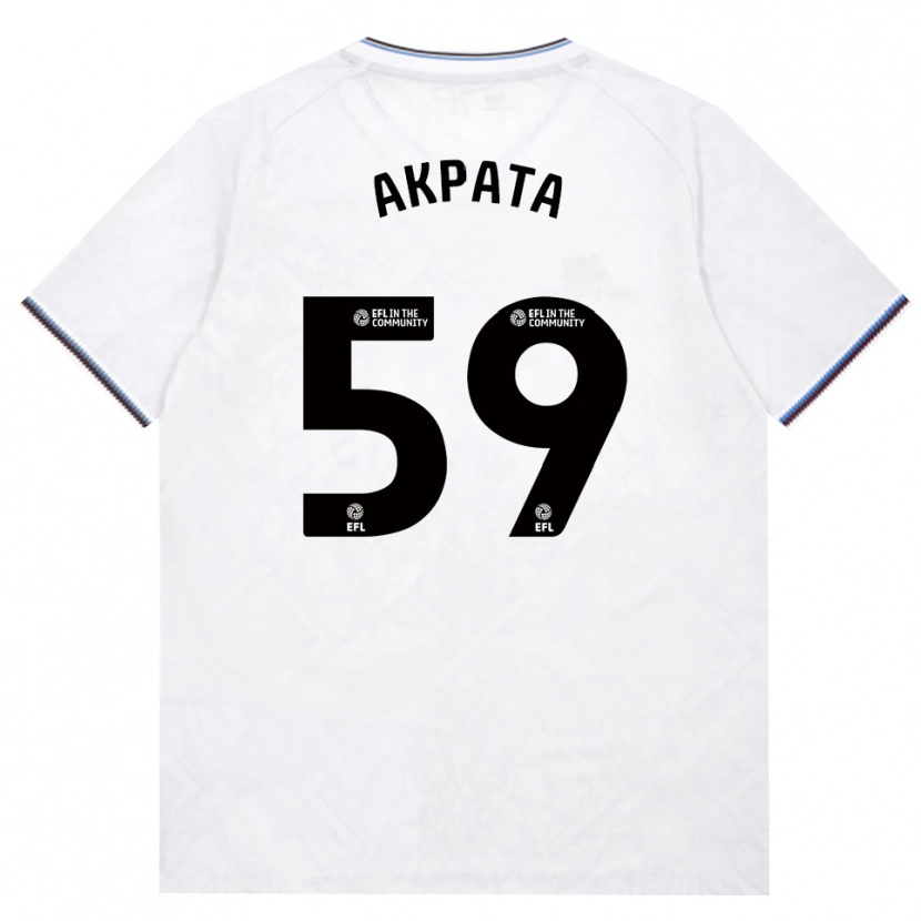 Danxen Hombre Camiseta Tyron Akpata #59 Borgoña Blanco 2ª Equipación 2026/27 La Camisa
