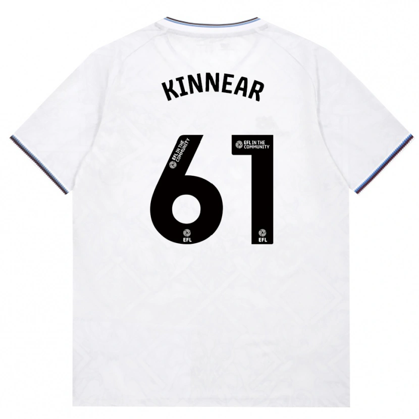 Danxen Hombre Camiseta Brian Kinnear #61 Borgoña Blanco 2ª Equipación 2026/27 La Camisa