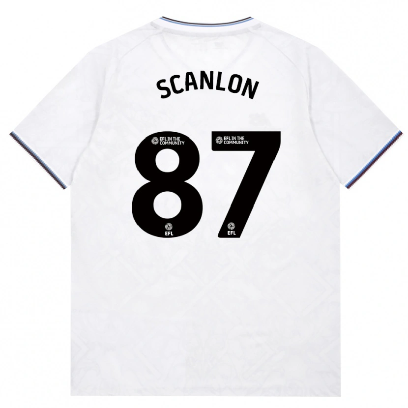 Danxen Hombre Camiseta Joe Scanlon #87 Borgoña Blanco 2ª Equipación 2026/27 La Camisa