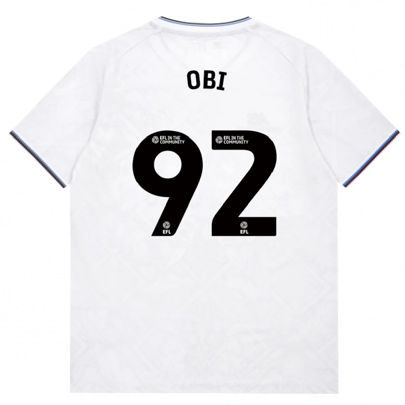 Danxen Hombre Camiseta Chuk Obi #92 Borgoña Blanco 2ª Equipación 2026/27 La Camisa