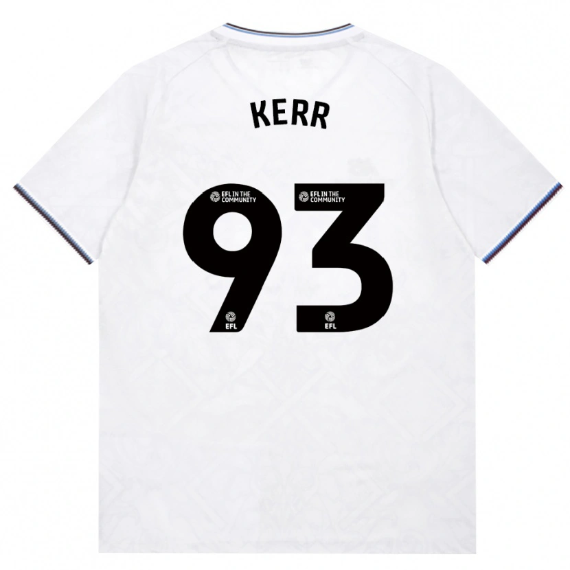 Danxen Hombre Camiseta Joel Kerr #93 Borgoña Blanco 2ª Equipación 2026/27 La Camisa