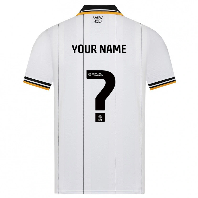 Danxen Hombre Camiseta Su Nombre #0 Naranja Blanco Negro 2ª Equipación 2026/27 La Camisa