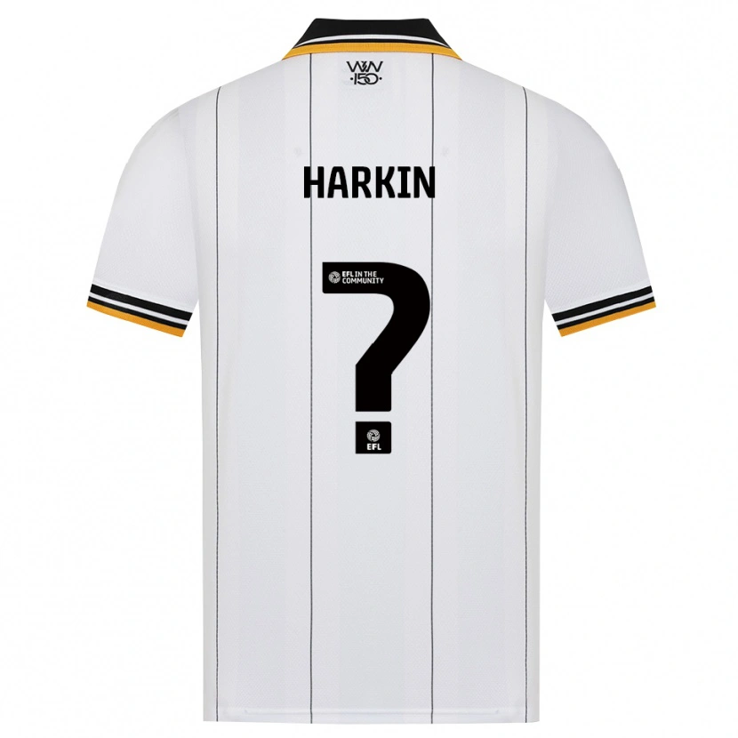 Danxen Hombre Camiseta Lee Harkin #0 Naranja Blanco Negro 2ª Equipación 2026/27 La Camisa