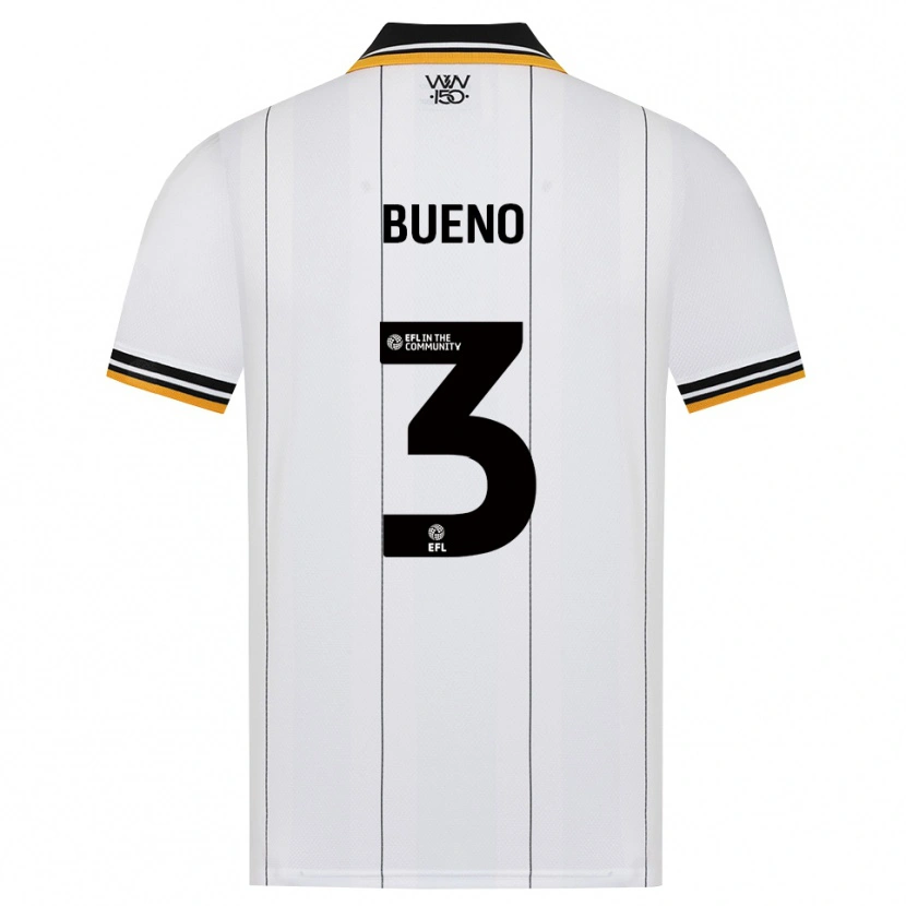Danxen Hombre Camiseta Hugo Bueno #3 Naranja Blanco Negro 2ª Equipación 2026/27 La Camisa