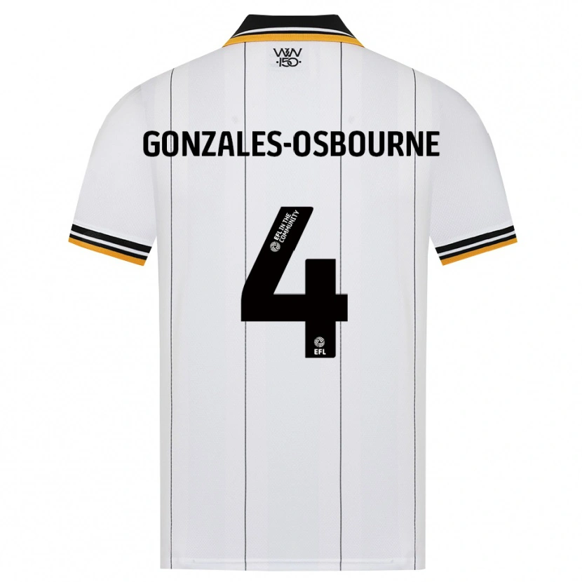 Danxen Hombre Camiseta Isaiah Gonzales-Osbourne #4 Naranja Blanco Negro 2ª Equipación 2026/27 La Camisa