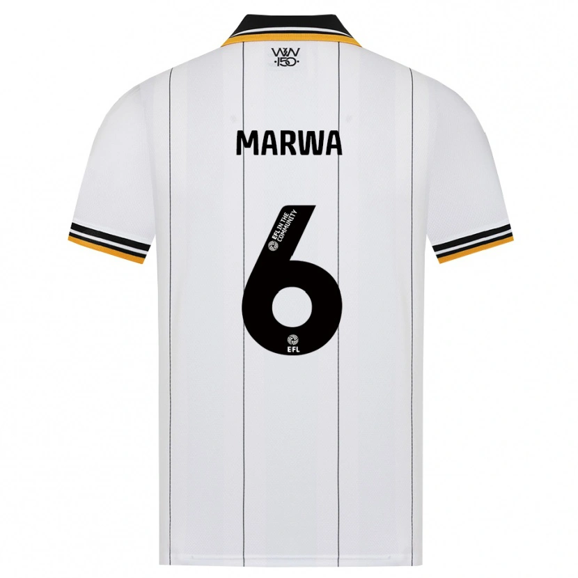 Danxen Hombre Camiseta Bjørn Marwa #6 Naranja Blanco Negro 2ª Equipación 2026/27 La Camisa