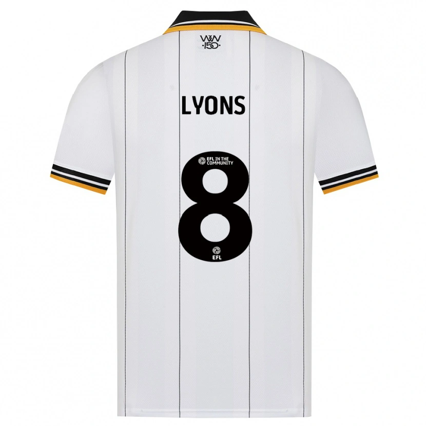 Danxen Hombre Camiseta Connor Lyons #8 Naranja Blanco Negro 2ª Equipación 2026/27 La Camisa