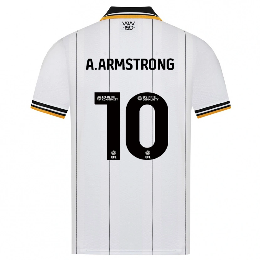 Danxen Hombre Camiseta Adam Armstrong #10 Naranja Blanco Negro 2ª Equipación 2026/27 La Camisa