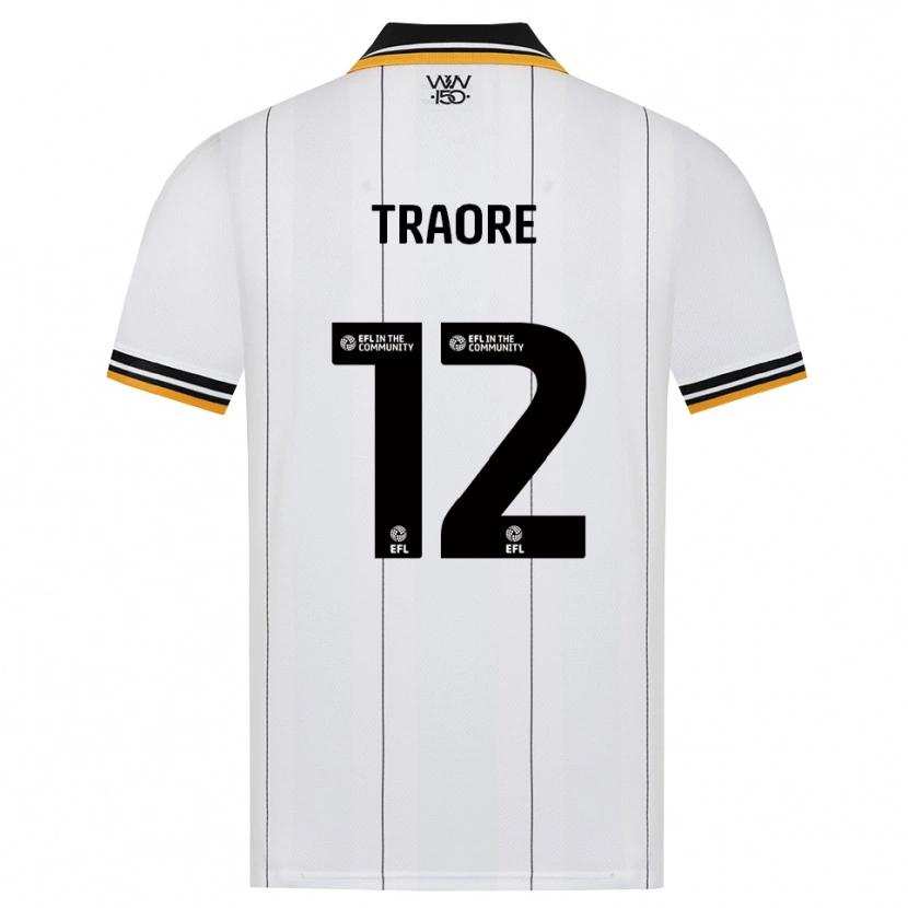 Danxen Hombre Camiseta Boubacar Traoré #12 Naranja Blanco Negro 2ª Equipación 2026/27 La Camisa