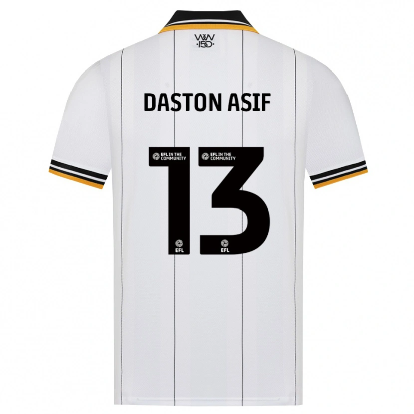Danxen Hombre Camiseta Daston Asif #13 Naranja Blanco Negro 2ª Equipación 2026/27 La Camisa