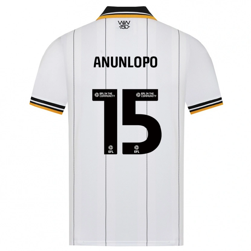Danxen Hombre Camiseta Dapo Anunlopo #15 Naranja Blanco Negro 2ª Equipación 2026/27 La Camisa