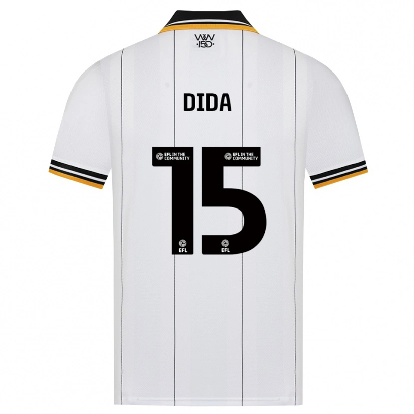 Danxen Hombre Camiseta Kledi Dida #15 Naranja Blanco Negro 2ª Equipación 2026/27 La Camisa