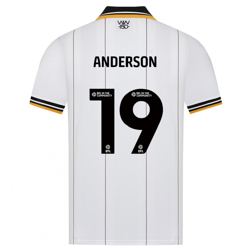 Danxen Hombre Camiseta Becky Anderson #19 Naranja Blanco Negro 2ª Equipación 2026/27 La Camisa