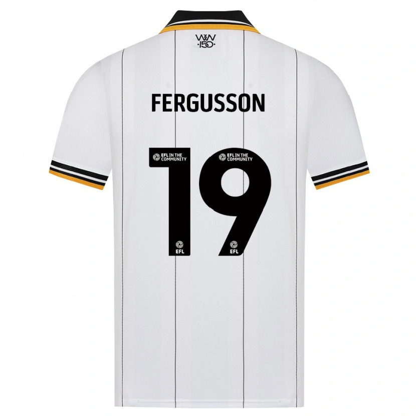 Danxen Hombre Camiseta Liv Fergusson #19 Naranja Blanco Negro 2ª Equipación 2026/27 La Camisa