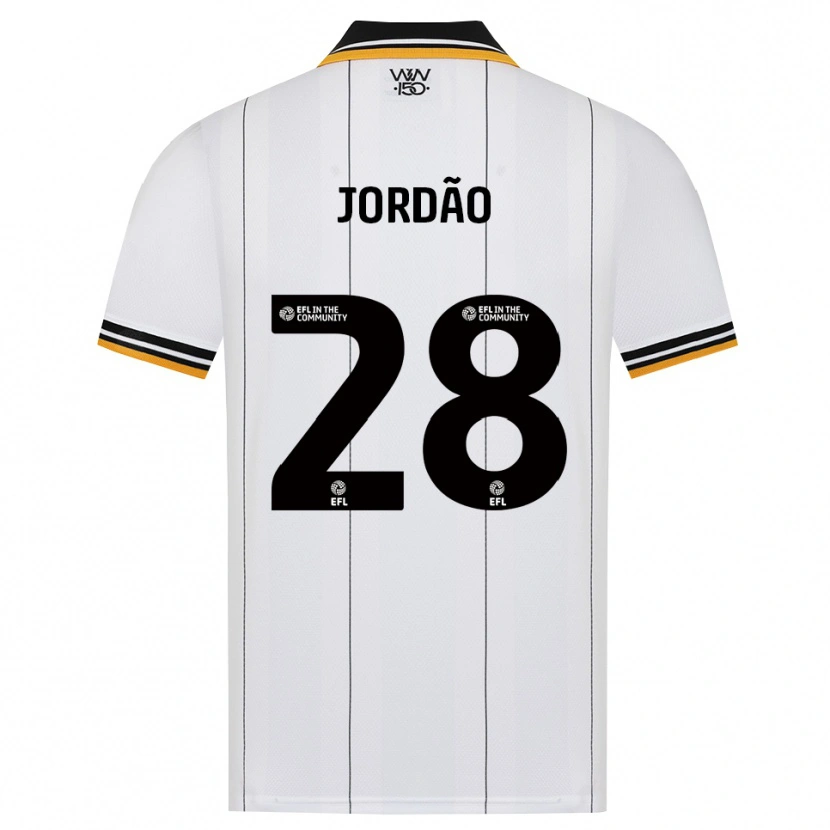 Danxen Hombre Camiseta Bruno Jordão #28 Naranja Blanco Negro 2ª Equipación 2026/27 La Camisa
