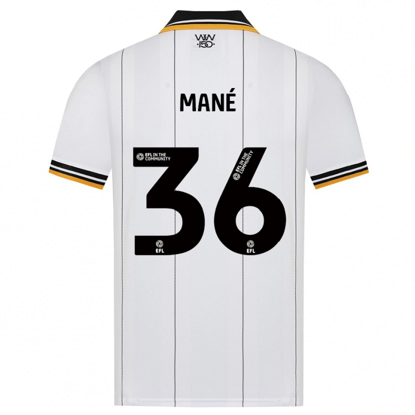 Danxen Hombre Camiseta Mateus Mané #36 Naranja Blanco Negro 2ª Equipación 2026/27 La Camisa
