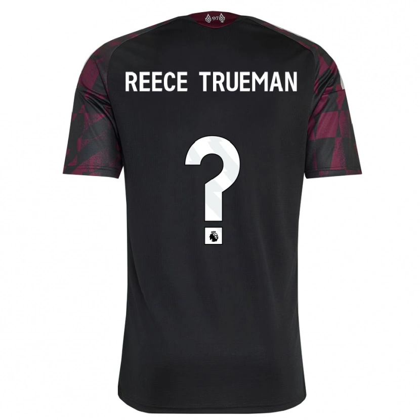 Danxen Hombre Camiseta Reece Trueman #0 Negro Blanco Púrpura Equipación Tercera 2026/27 La Camisa